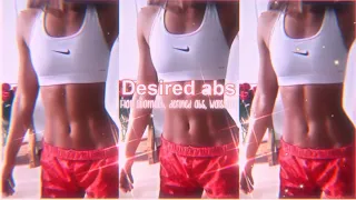 ✧ DESIRED abs subliminal + flat stomach, defined abs, waistline✧