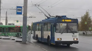 Троллейбус, маршрут №6 ВМЗ-5298-020 б.5132 (23.10.2020) Санкт-Петербург
