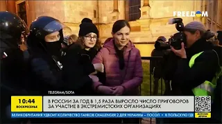 В России за год возросло число приговоров за участие в экстремистских организациях