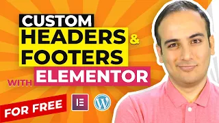 How To Create Custom Headers & Footers Using Elementor in WordPress | 100% FREE