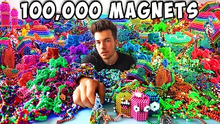 I Made A Huge Artwork With 100,000 Magnets