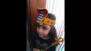 DIY | Craft | How to make | beautiful | َQueen | Pharaoh's | Crown | out of | Foam | Glitter