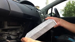 Cabin air filter installation Toyota Yaris. Замена салонного фильтра на Toyota Vitz за 2 минуты