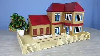 Building A Mansion House Project From Cardboard  - ( Dream House ) - Architecture Model 08