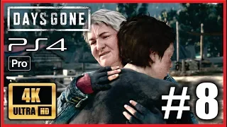 DAYS GONE PS4 PRO 100% Walkthrough Part 8 Ultra HD 4K Gameplay "YOU'RE SAFE NOW" No Commentary