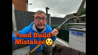 KOI FISH POND BUILD MISTAKES TO LEARN FROM**😉👍
