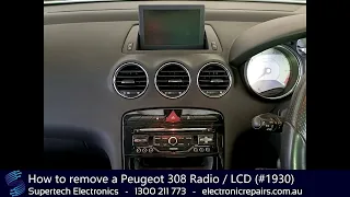 How to remove a Peugeot 308 Radio / LCD (#1930)