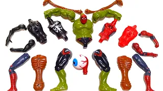 AVENGERS TOYS ASSEMBLE HULK SMASH, SPIDER-MAN, VENOM, SIREN HEAD SUPERHERO