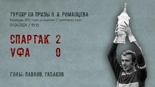«Спартак» — «Уфа» (Уфа) (команды 2012 г.р.) — 2:0