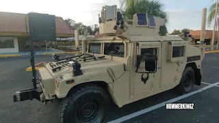 REAL ARMORED HUMVEE M1151A1 SLANT BACK FASTBACK WITH ARMOR FRAG KITS & AUTO TURRET @HUMMERKINGZ