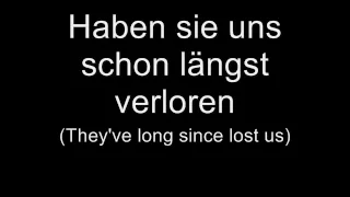 Tokio Hotel - Schwarz (Lyrics w/ English Translation)