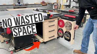 Don’t Waste Shop Space | Under Table Saw Cabinet Build