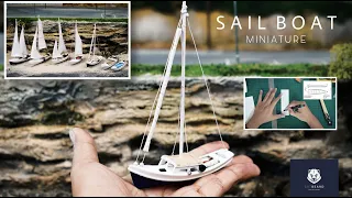 How to make a SAIL BOAT for Diorama | Handmade Miniature