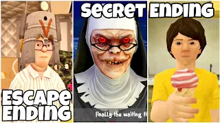 Ice Scream 3 - Secret Ending😰+ Escape Ending Scene🏃 | Android Gameplay |