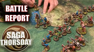 Normans vs Germanic Peoples Video Battle Report with Terry! SAGA THORSDAY 210