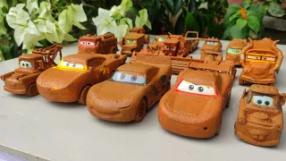 Clean up muddy minicars & disney pixar car convoys! Play in the garden