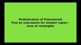 Find an expression for shaded region area of rectangles