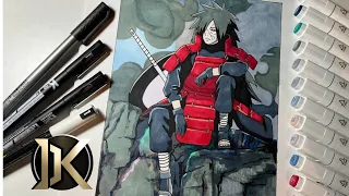 How to Draw Uchiha Madara | DKArtsTV