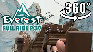 Expedition Everest - FULL RIDE POV in 360º - Disney's Animal Kingdom