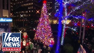 ‘The Five’ kick off an ‘All-American Christmas Tree' relighting ceremony