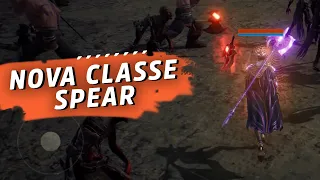 LINEAGE 2M - REVELADO GAMEPLAY DA NOVA CLASSE [SPEAR] USO DE HABILIDADE E CAÇA!  [4K] #lineage2m