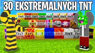 TESTUJE 30 EKSTREMALNYCH TNT z Palionem w Minecraft !