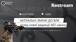 АКТУАЛЬНІ ЗМІНИ ДО ВЛК: огляд нової редакції Наказу МО 402