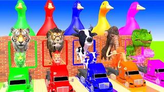 5 Giant Duck, Monkey, Piglet, chicken, dinosaur, zebra, Sheep, Transfiguration funny animal 2023
