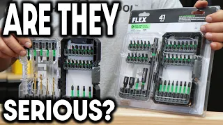 I CAN'T BELIEVE LOWE'S Is Selling These FLEX Tools Driver Bit Sets!