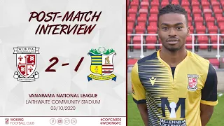 Woking 2-1 Solihull Moors | Malachi Napa Interview