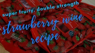 making strawberry wine that tastes like a strawberry