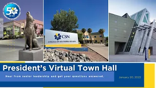 President's Virtual Town Hall for Faculty & Staff January 20, 2022