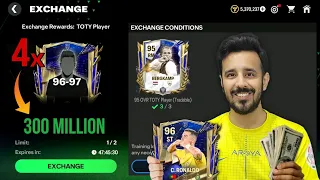 I Spent 300 Million On 4x 96-97 TOTY Exchange For Ronaldo 🐐