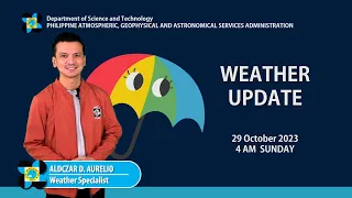 Public Weather Forecast issued at 4AM | 29 October 2023