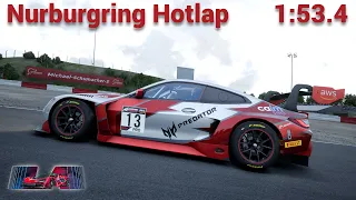 BMW M4 GT3 Hotlap + Setup @ Nurburgring (1:53.492) Assetto Corsa Competizione | PC | ACC 1.8.14
