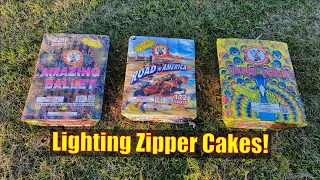 Lighting Zipper Cakes (541 total shots!) - Winda Fireworks