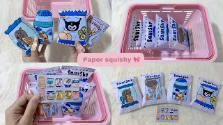 [🐰paperdiy🐰] unboxing PAPER SQUISHY |. 언박싱 종이 스퀴시  | paper craft asmr | ASMR