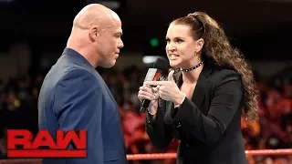 Stephanie McMahon takes issue with Kurt Angle and #UnderSiege: Raw, Oct. 30, 2017