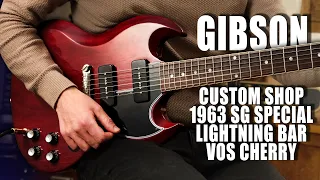 Let The Tones Do The Talking... Gibson Custom Shop 1963 SG Special VOS Cherry Red #206653