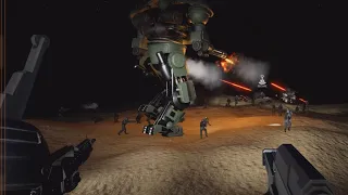 STARSHIP TROOPERS ADVANCE AT NIGHT