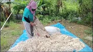 kasur lama dan kapuk baru di bikin kasur kembar motif buga mawar merah .