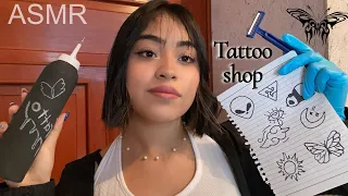 ASMR te tatúo roleplay ESTUDIO de TATUAJES 🪒✒️