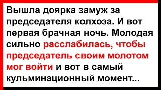 Доярка сильно расслабилась, чтобы председатель своим молотом мог войти... Анекдоты! Юмор! Позитив!