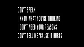 No Doubt - Don't Speak Lyrics On Screen