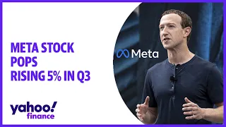 Meta stock pops, up 5% in Q3