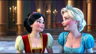 Elsa, Anna y Blancanieves: ¡Engañando los planes del rey malvado! ❤️⚔️