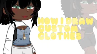 How I draw custom clothes | Gacha Club + Art | Requested | Beeix_YT