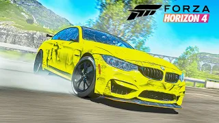 ВЫЛЕТЕЛ С МОСТА НА BMW M4 GTS! FORZA HORIZON 4 БИТВА ТЮНИНГА