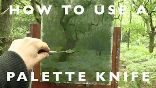 Oil Painting Tutorial - How to Create Texture Using a Palette Knife