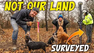 WE'VE Been TRESPASSING! Land Survey says It's Not Even Our Land / Homestead / Ranch / Tiny House